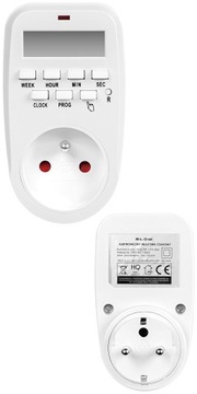 PROGRAMATOR CZASOWY TIMER WŁĄCZNIK CYFROWY LCD WYŁĄCZNIK 8 USTAWIEŃ 1MIN