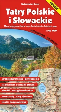 TATRY POLSKIE I SŁOWACKIE. MAPA 1:40 000 WYD. FOLIOWANE, WYD. 4 OPRACOWANIE