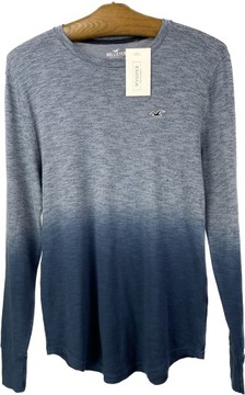 Bluzka męska long sleeve niebieski ombre HOLLISTER r. S