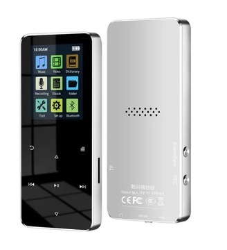 Przenośny odtwarzacz bezprzewodowy MP3/MP4 8GB HIFI srebro