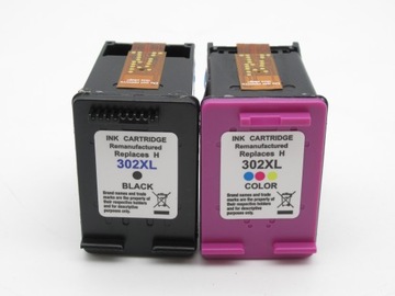 ЧЕРНИЛА для HP 302 F6U68AE F6U67AE — БОЛЬШАЯ ЕМКОСТЬ