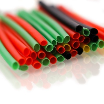 ТРУБКИ ТЕРМОУСАДОЧНЫЕ, ЛЕНТЫ, 328 ШТ ROSFIX