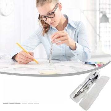 КОМПАС МЕТАЛЛ ЧЕРТЕЖНЫЙ КОМПАС СТУДЕНЧЕСКИЙ 2 ШТ.