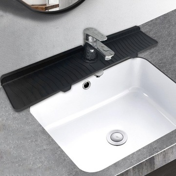 Kitchen Sink Splash Guard Sink Draining Mat behind Faucet Silicone Drain
