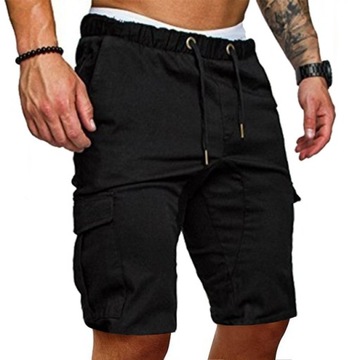 MODA MĘSKIE SPODENKI DRESOWE SZORTY BOJÓWKI M-3XL