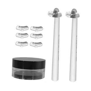 Lazy Quick Makeup Lashes Szablon Faux Eyelash Eyeliner Stempel biały