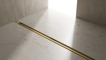 ЛИНЕЙНЫЙ СЛИВ 90 см GOLD SUPER SLIM ПОВОРОТ 4 мм