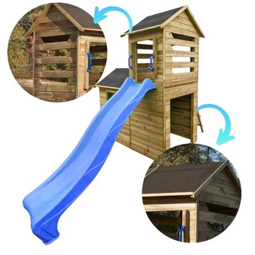 Детский домик Роберт, горка + якоря 4iQ