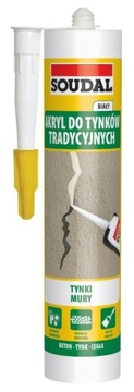 SOUDAL AKRYL USZCZELNIACZ DO TYNKÓW FASAD BIAŁY