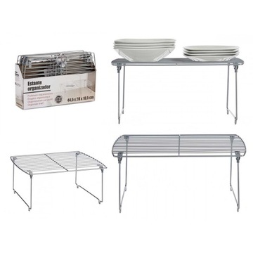 СКЛАДНАЯ КУХОННАЯ ПОЛКА СТАЛЬНАЯ АТЛАСНЫЙ СКЛАДНОЙ ОРГАНАЙЗЕР OLDMAN 44x28x18см