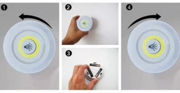 3 СВЕТОДИОДНЫХ ЛАМПЫ С ДИСТАНЦИОННЫМИ БАТАРЕЯМИ, БЕСПРОВОДНАЯ ЛАМПА