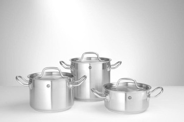 Garnek wysoki HENDI z pokrywką poj 16 l, śr. 280x(H)260 mm