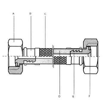 СОЕДИНИТЕЛЬНЫЙ ШЛАНГ 3/4 X 1/2