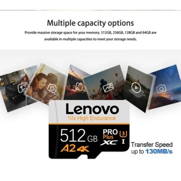 Карта памяти Lenovo UHS-I Micro TF Карта памяти MicroSDXC 1 ТБ