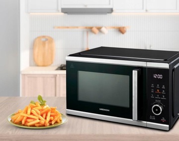 DOBRA KUCHENKA MIKROFALOWA WOLNOSTOJĄCA 25L 900W GRILL 9 PROGRAMÓW LED
