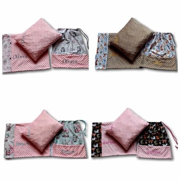 Детское постельное белье 3-в-1 с именной вышивкой Сумка-подушка Quilt