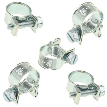 OPASKI ZACISKOWE METALOWE OBEJMY CYBANTY OPASKA MINI GBS SGB 12-14 mm 5 szt