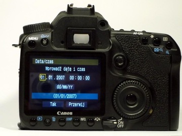 Canon 40D — ЖК-дисплей, задняя часть корпуса