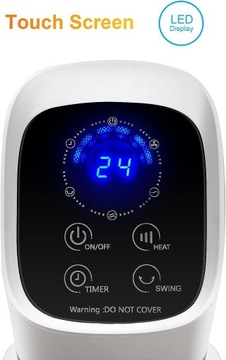 WYDAJNY TERMOWENTYLATOR+ PILOT ZDALNEGO STEROWANIA