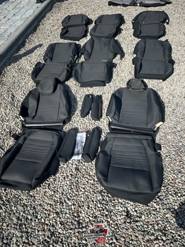 POKROWCE Oryginalne Zestaw Welur na Fotele Ford Transit Custom