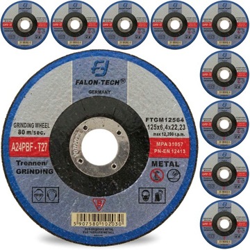 TARCZA DO CIĘCIA METALU inox 125 x 6,4 FALON TECH