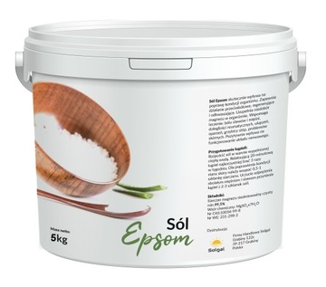 SÓL GORZKA EPSOM SIARCZAN MAGNEZU KĄPIEL 5kg