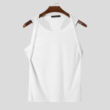 Casual All-match New Men Strappy Sweat Waistcoat F