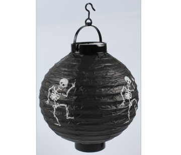Halloween lampion papierowy czarny
