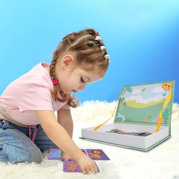 МАГНИТНЫЙ ПАЗЛ МАГНИТНЫЕ БЛОКИ ПАЗЛ ЖИВОТНЫЕ МОНТЕССОРИ