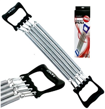 EKSPANDER metalowy EM03 ćwiczeń expander 5 sprężyn