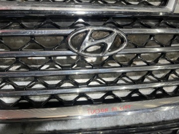 HYUNDAI TUCSON LIFT II 2 3 III 18-20 ПЕРЕДНИЙ БАМПЕР ГЛУХАЯ РЕШЕТКА ХРОМ
