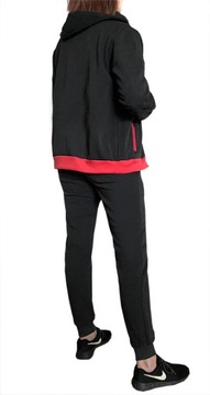 Ciepły DAMSKI dres DRESY z KAPTUREM 9124 KOMPLET szary 3XL