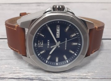 STALOWY MĘSKI ZEGAREK TIMEX ESSEX TW2U15000