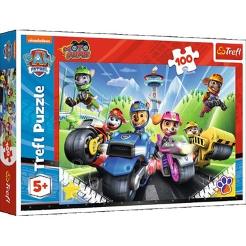 Psi Patrol na motorach - Puzzle 100 - Trefl 5+