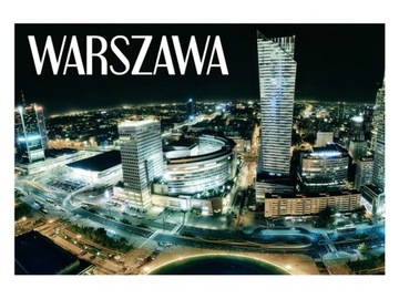 WARSZAWA - Panorama - CENTRUM - Magnes na lodówkę