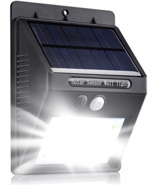 LAMPA SOLARNA 20LED Z CZUJNIKIEM RUCHU I ZMIERZCHU