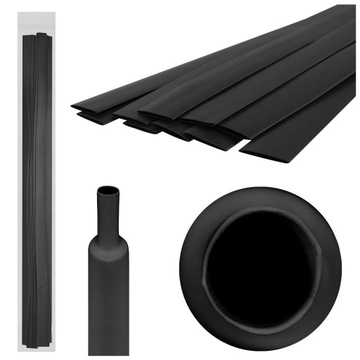 RTS 9,5/4.8 Трупная трубка с тепловой термоусадочной трубкой - черная/1 м/RTS -9,5/4,8CZ 1 ПК