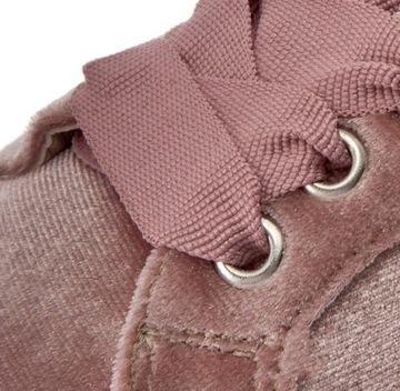TAMARIS trampki sneakersy tenisówki różowe welurowe pudrowy niskie r. 40