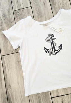 T-shirt Anchor - By o la la...! M czarny