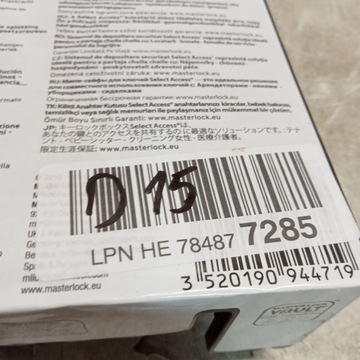 Сейф для ключей D15 с кнопкой и ручкой 54422 EURD