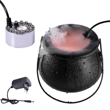 Хэллоуинский котел ведьмы RGB светодиодный генератор тумана