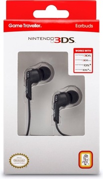 Słuchawki douszne GameTraveller do konsoli Nintendo 3DS - czarne