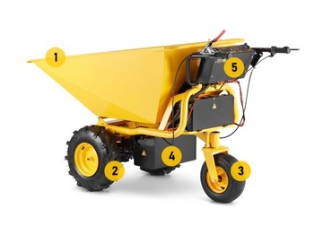 Электрический самосвал, электрическая тачка 500 кг.