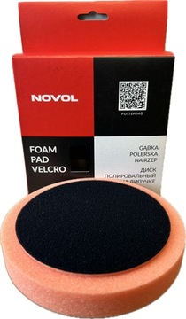 NOVOL Gąbka polerska na rzep 3cm 150X25 POMARAŃCZOWA