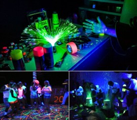 Ультрафиолетовый прожектор для вечеринок 6х1Вт, батарейка для пульта дистанционного управления