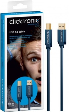 Кабель USB 3.0 M/M A-B для принтеров-сканеров HD, 3 м