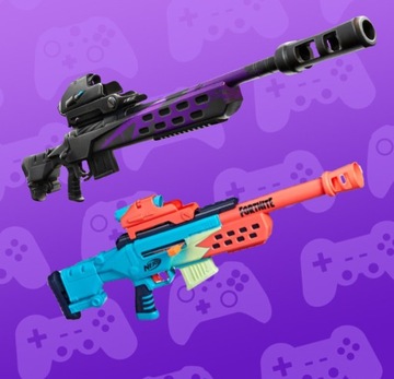 NERF FORTNITE СНАЙПЕРСКОЕ ПИСТОЛЕТ STORM SCOUT + ПРИЦЕЛ И СТРЕЛКИ