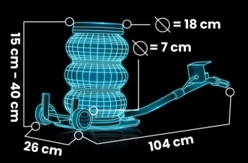 ПНЕВМАТИЧЕСКИЙ АВТОМОБИЛЬНЫЙ ПОДЪЕМНИК 3500КГ СНЕГОВИК ДОМКРАТ 15-40см HUMBERG