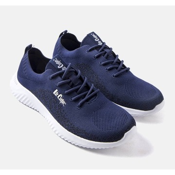 Niebieskie Tkanina Buty Męskie Lee Cooper r.45