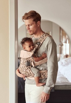 BabyBjörn Nosidełko One Cotton mix Beige-Leopard